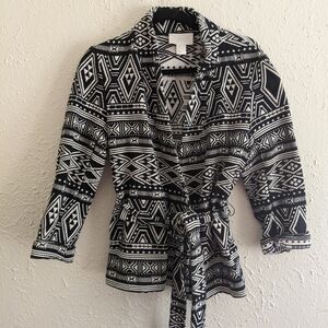 H&M Conscious Aztec Wrap Jacket
